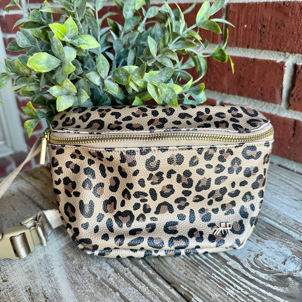 Freshly Picked Leopard Print Crossbody Bag in Tan and Black
